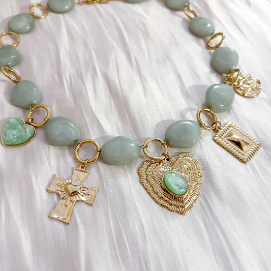 Collar Aurelia Heart corazones（charm）
