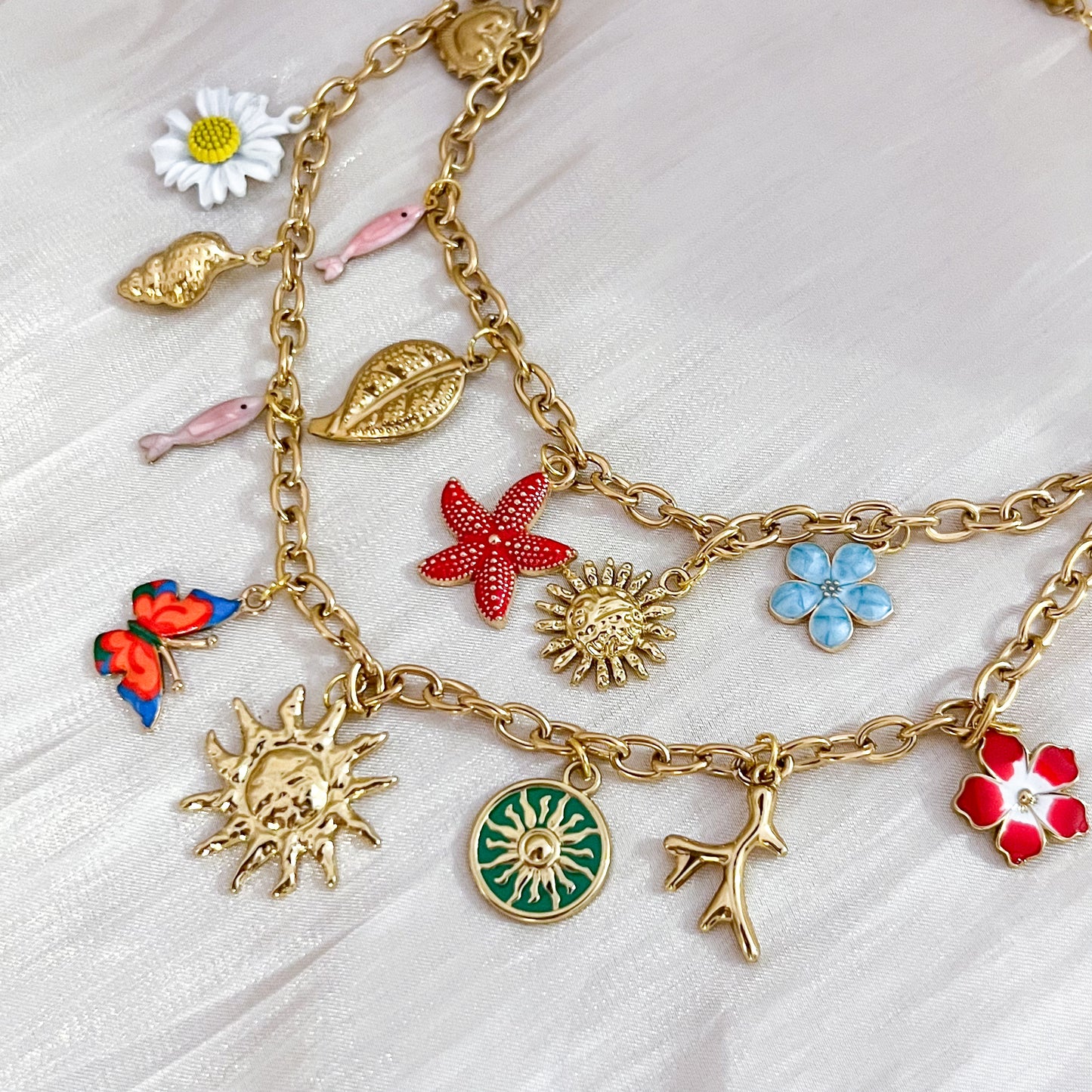 Look Marea Coral （Estrella de mar collar & pulsera）