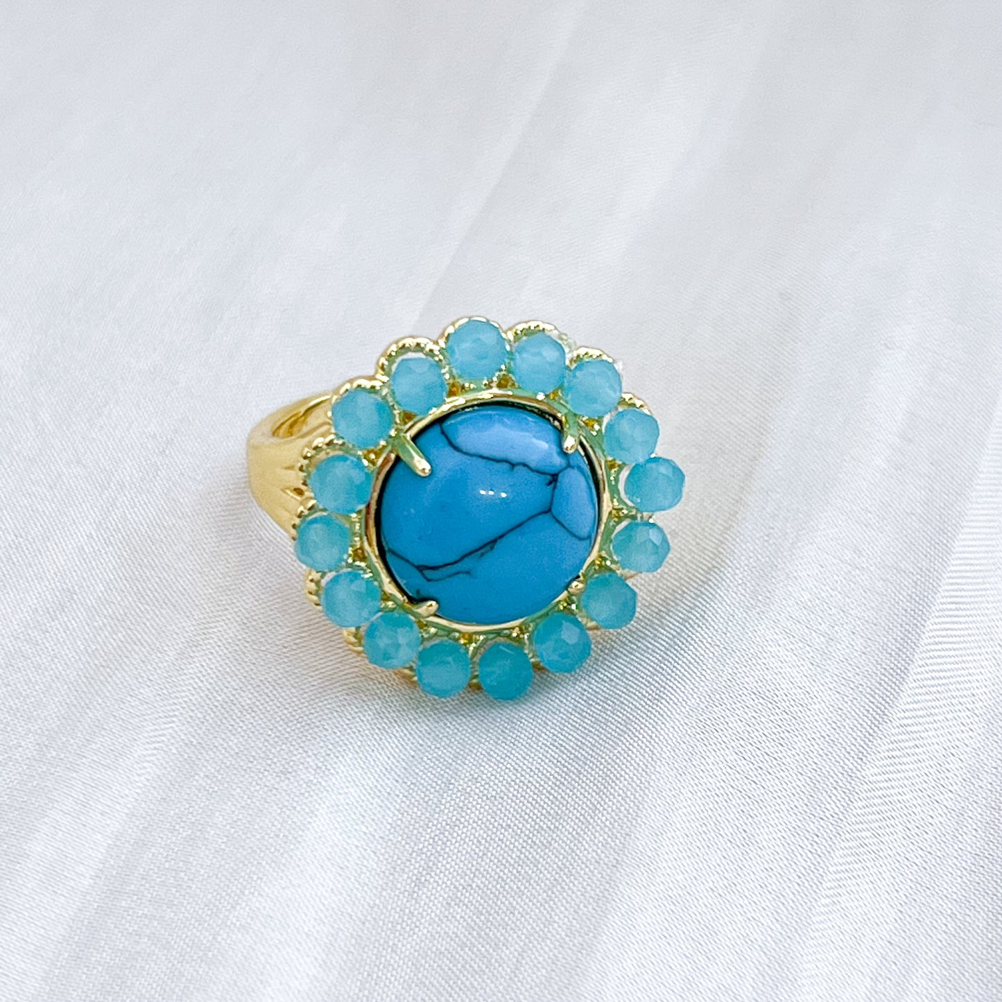 Anillo Aurora Gem Aro （ajustable 3 colores）