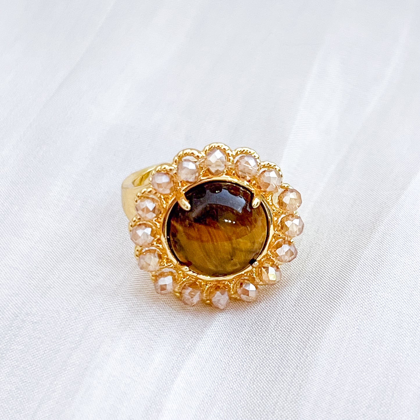 Anillo Aurora Gem Aro （ajustable 3 colores）