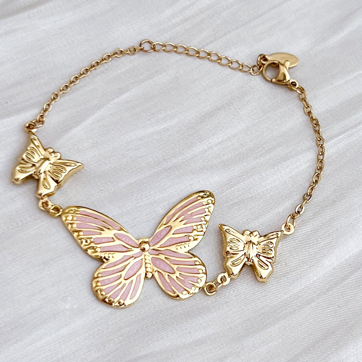 Pulsera Mariposa Rosé