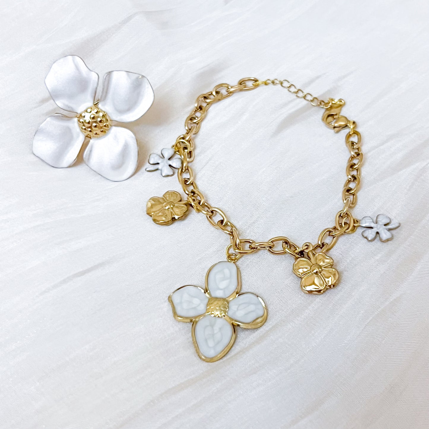 Anillo Eden Flor（ajustable 3 colores）