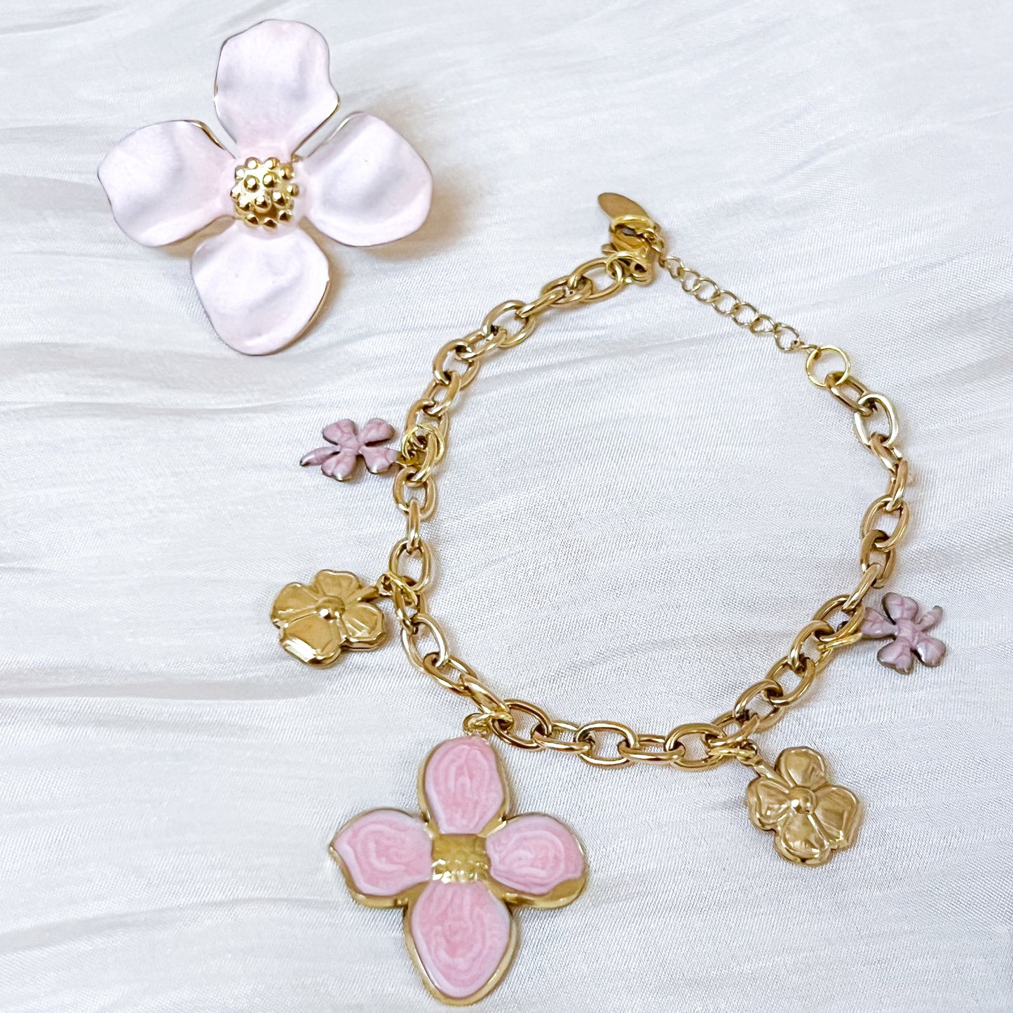 Anillo Eden Flor（ajustable 3 colores）