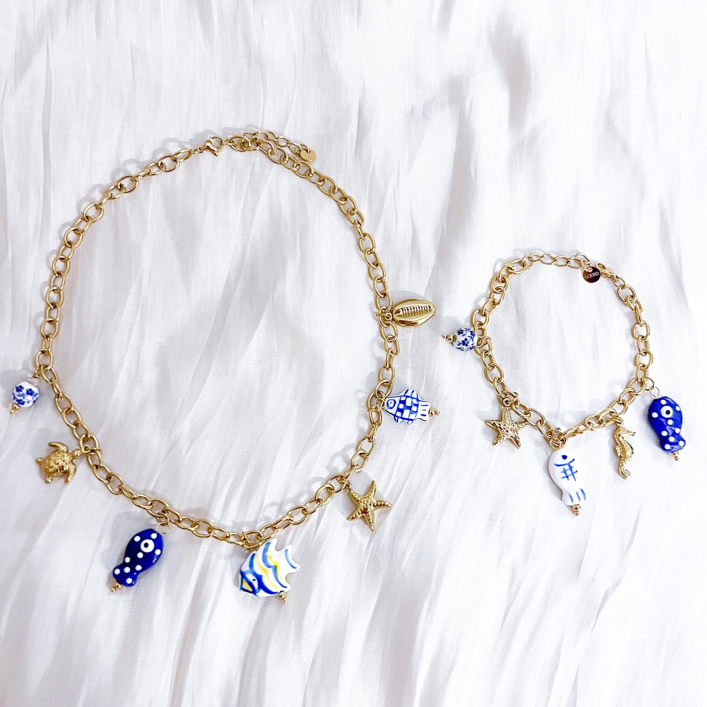 Look Blue Lagoon （pez collar&pulsera）