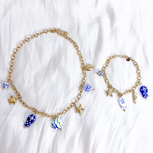 Look Blue Lagoon （pez collar&pulsera）