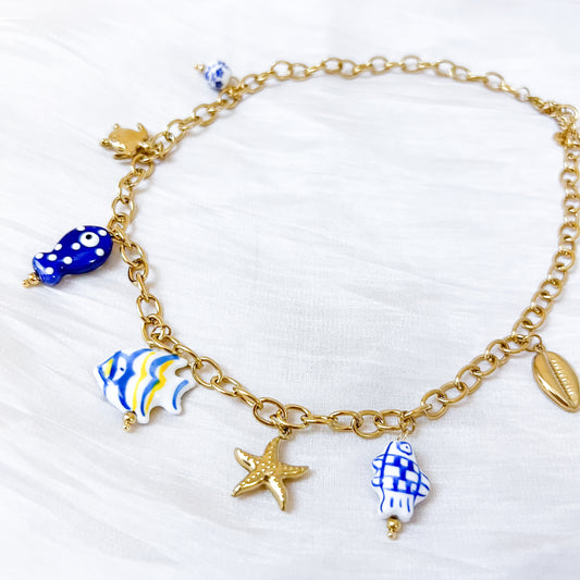 Look Blue Lagoon （pez collar&pulsera）
