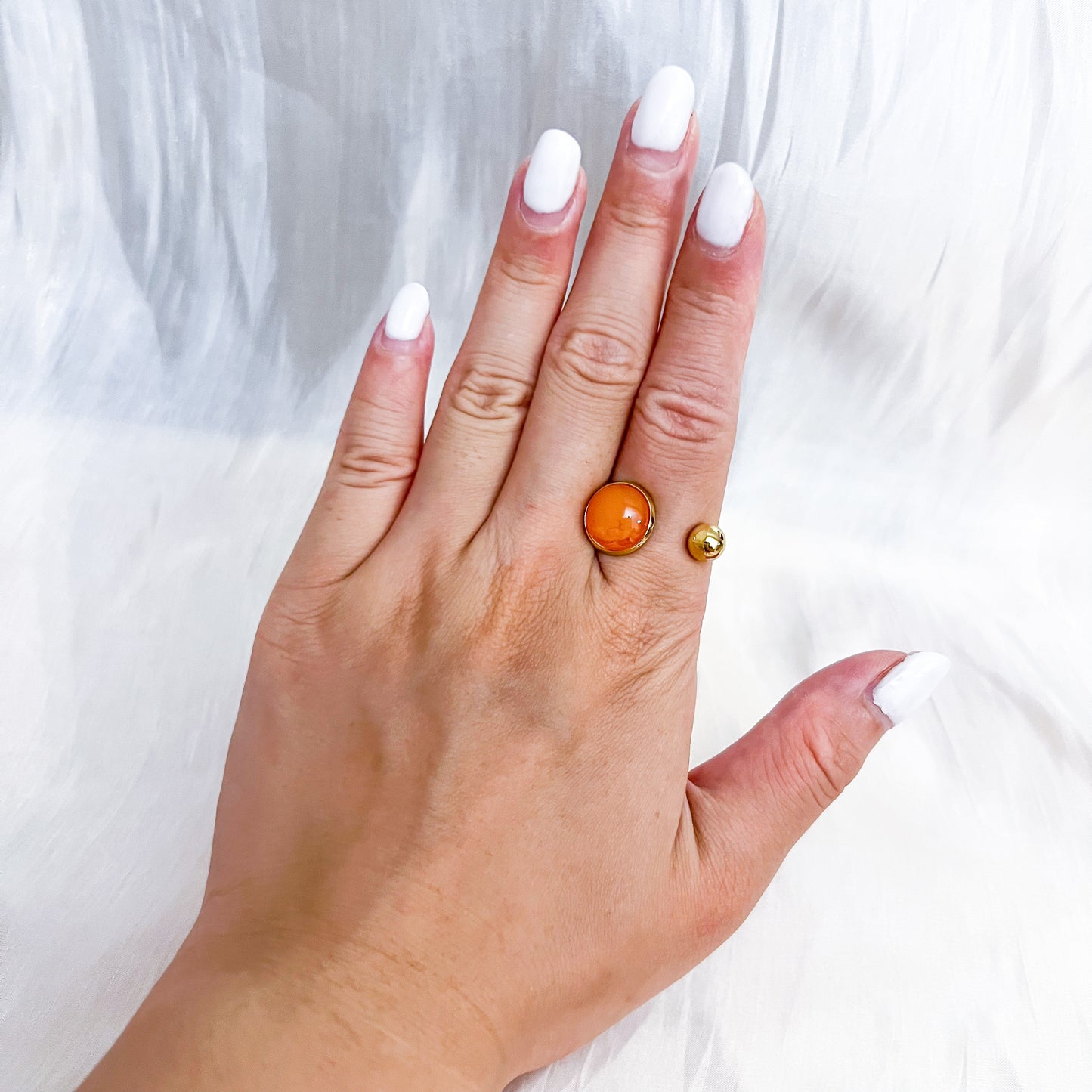 Anillo Duna （ajustable 4 colores bolas）