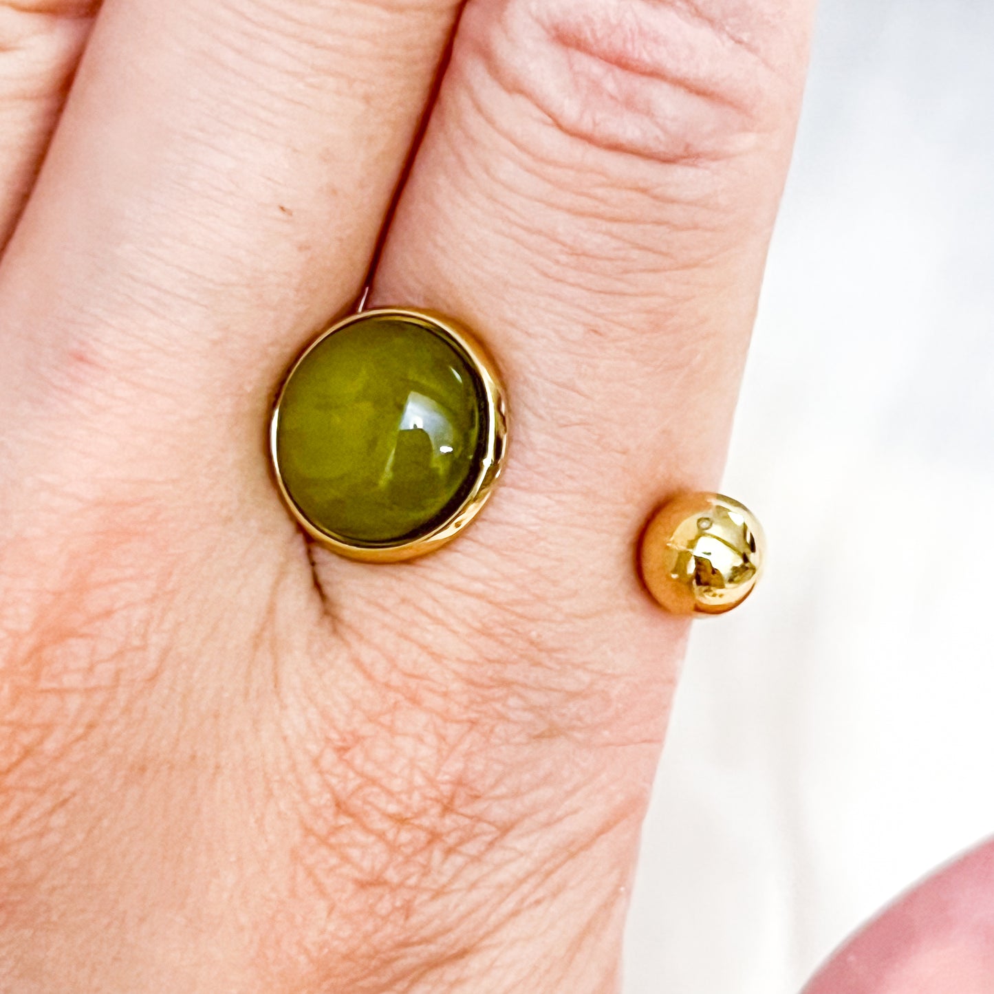 Anillo Duna （ajustable 4 colores bolas）
