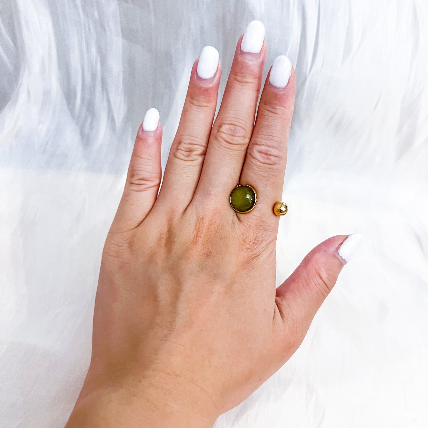 Anillo Duna （ajustable 4 colores bolas）