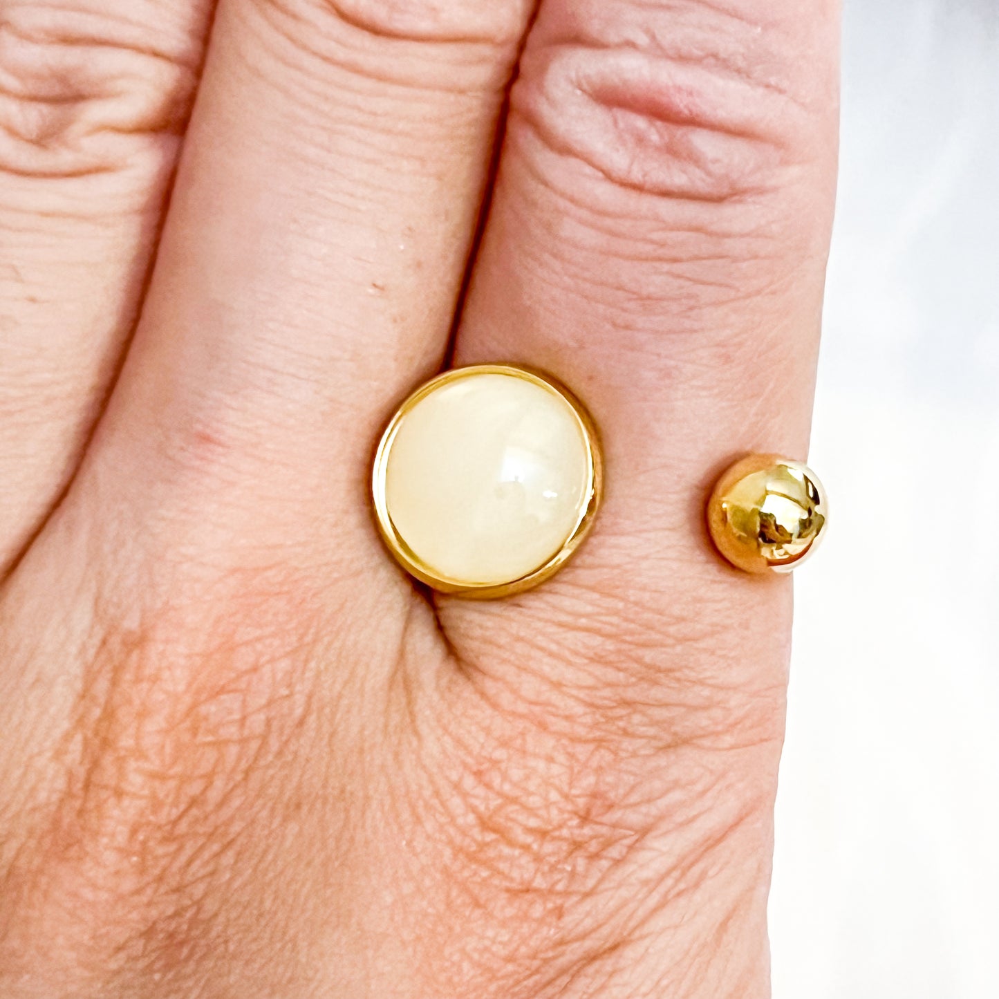 Anillo Duna （ajustable 4 colores bolas）