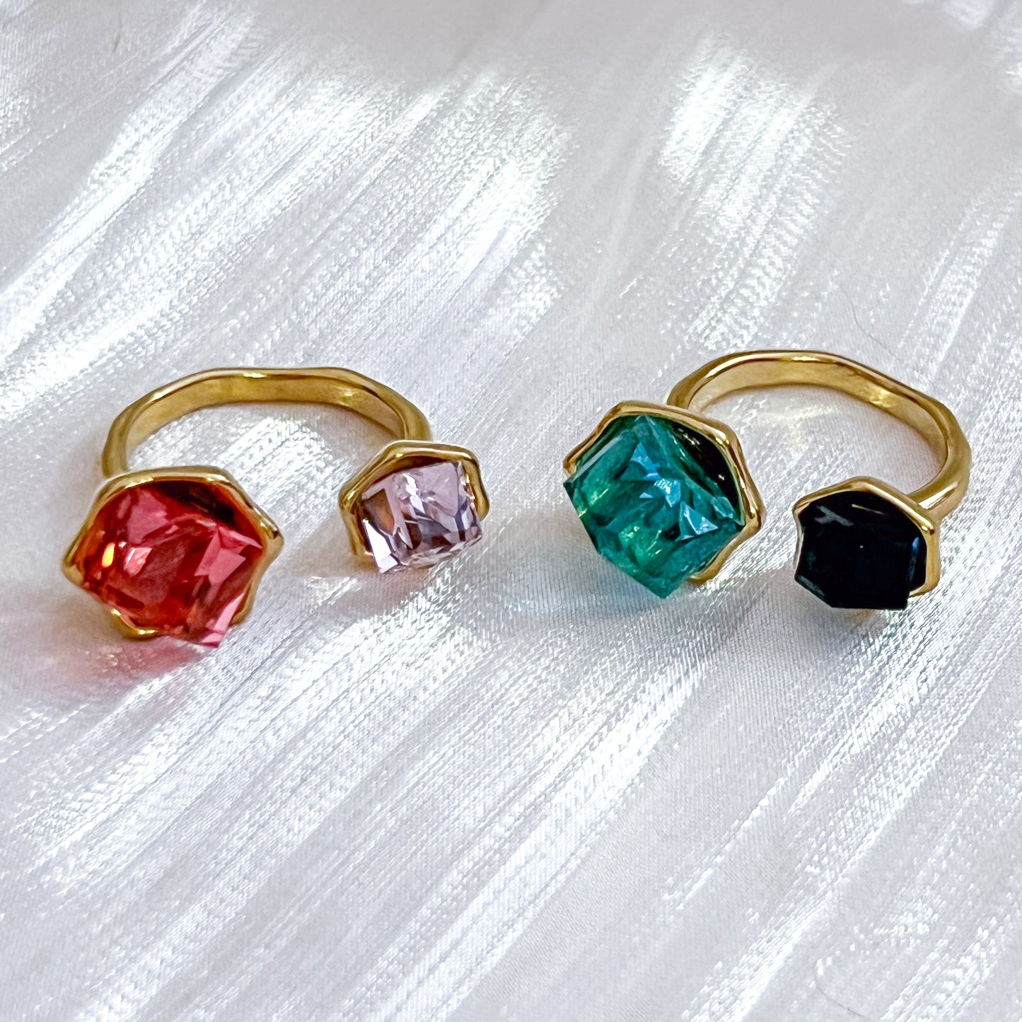 Anillo Prisma Brillo（ajustable 2 colores）