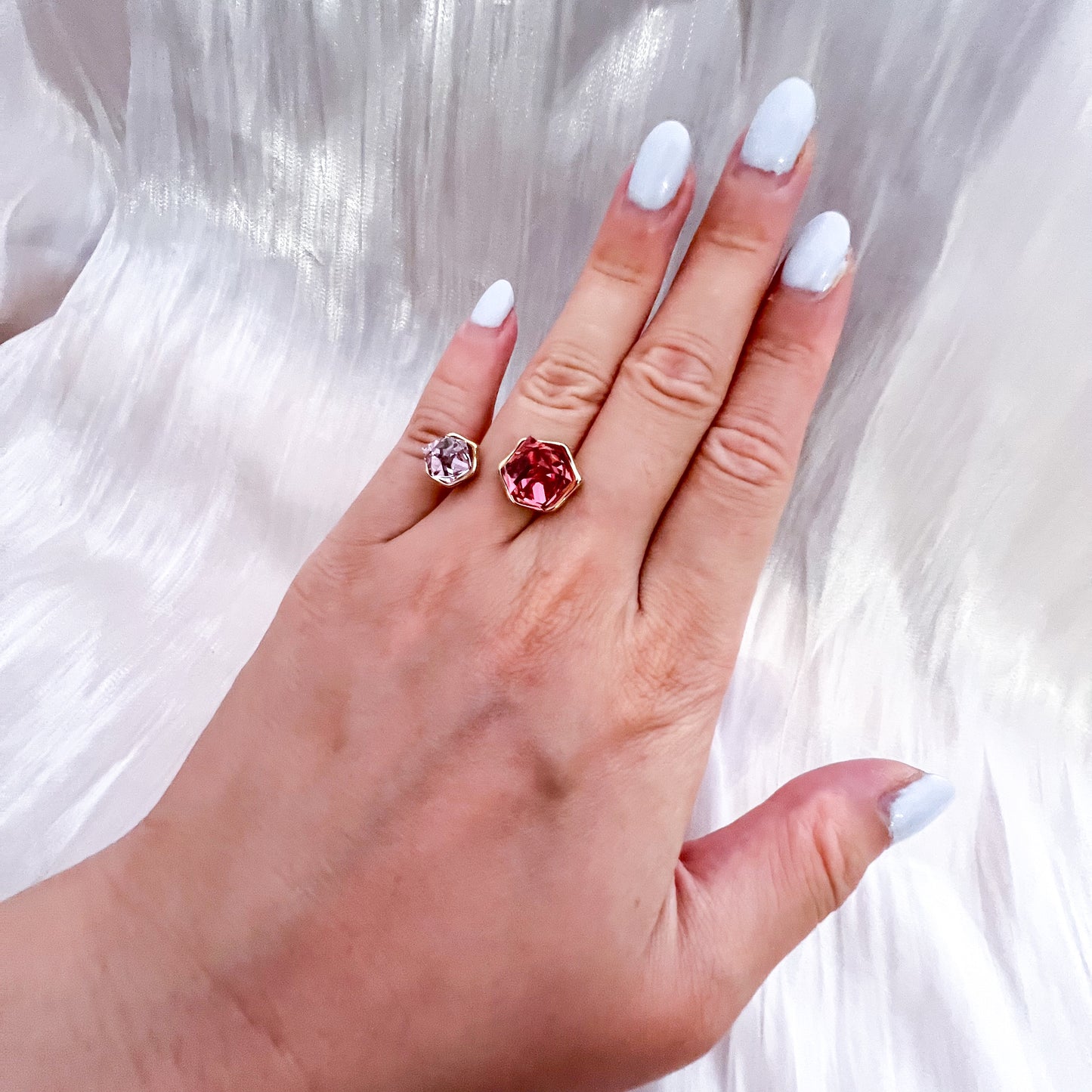 Anillo Prisma Brillo（ajustable 2 colores）