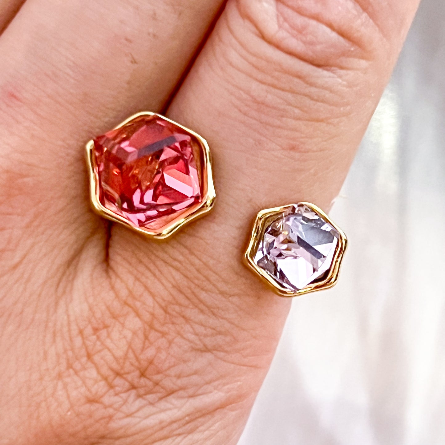 Anillo Prisma Brillo（ajustable 2 colores）