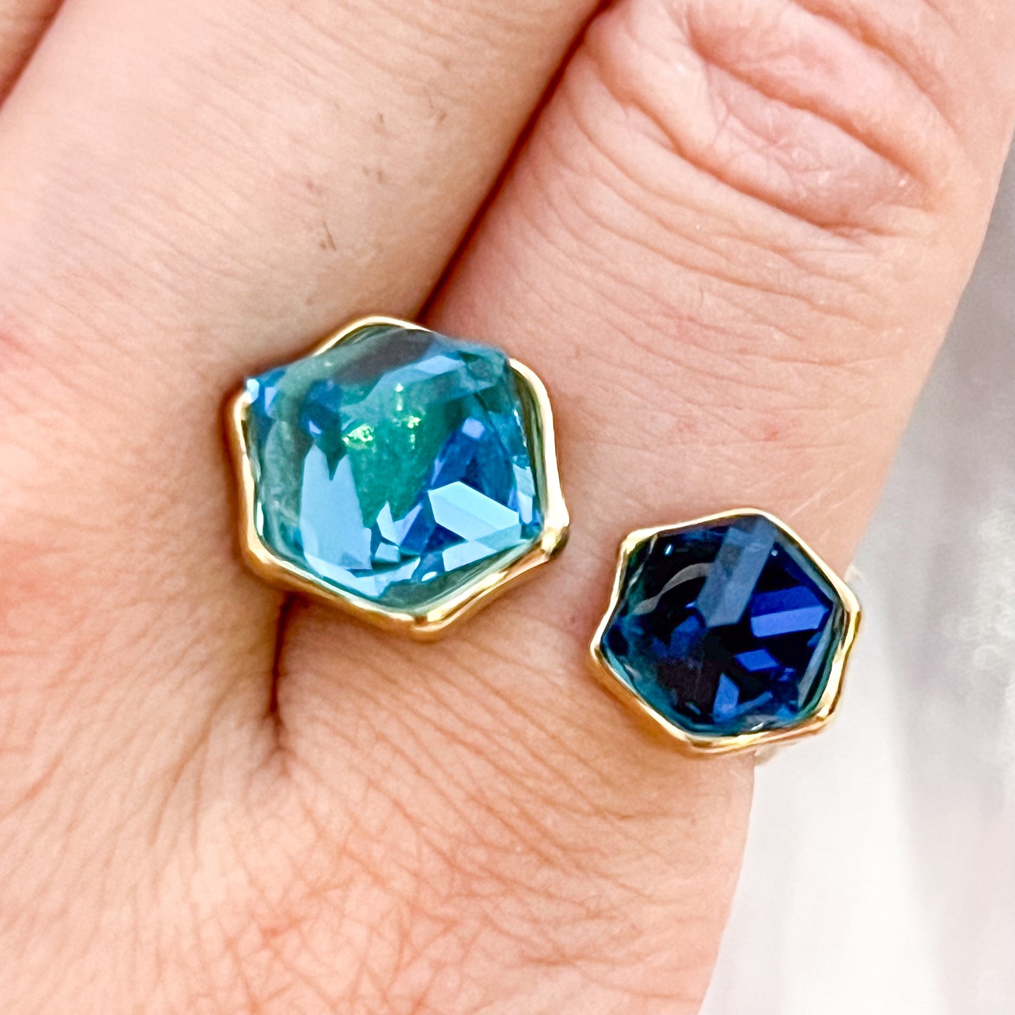 Anillo Prisma Brillo（ajustable 2 colores）