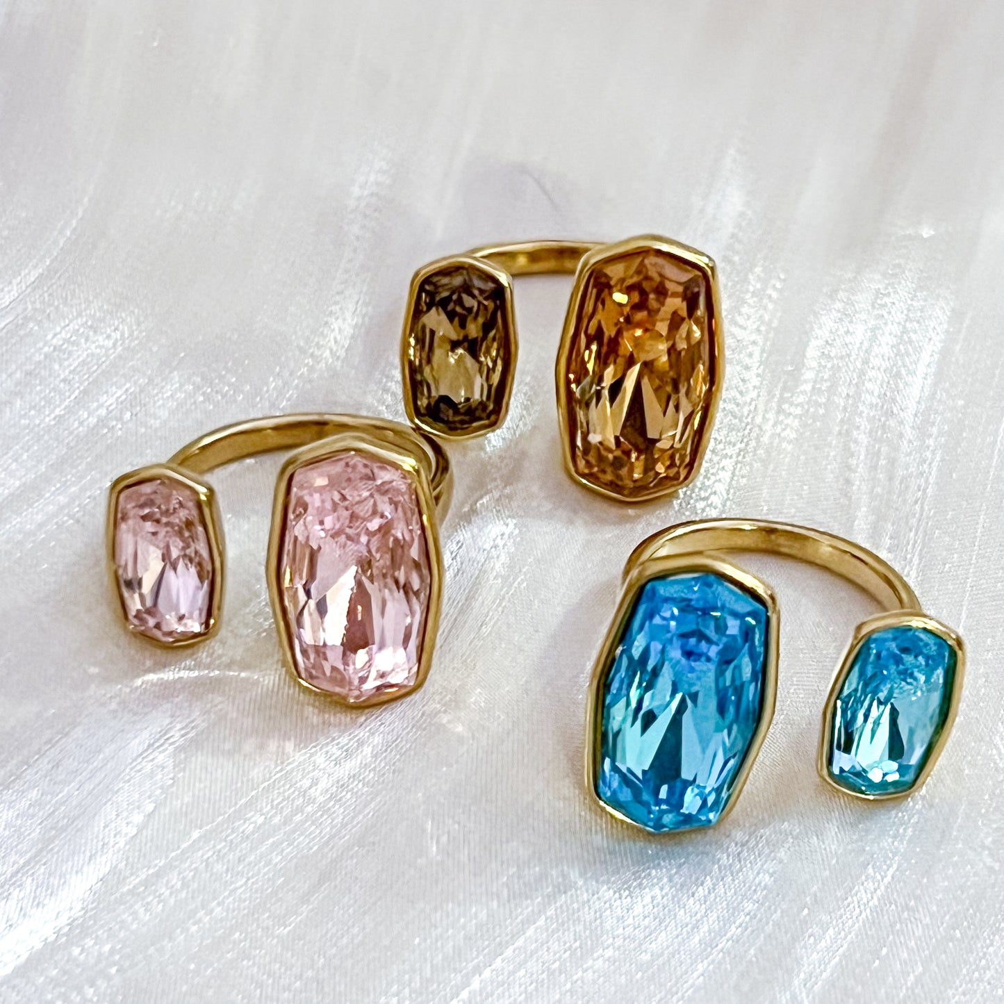 Anillo Celeste Brillo（ajustable）3colores