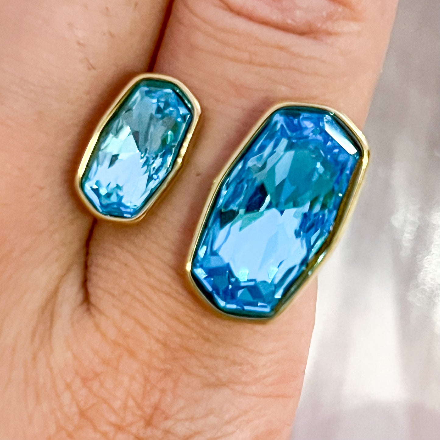 Anillo Celeste Brillo（ajustable）3colores