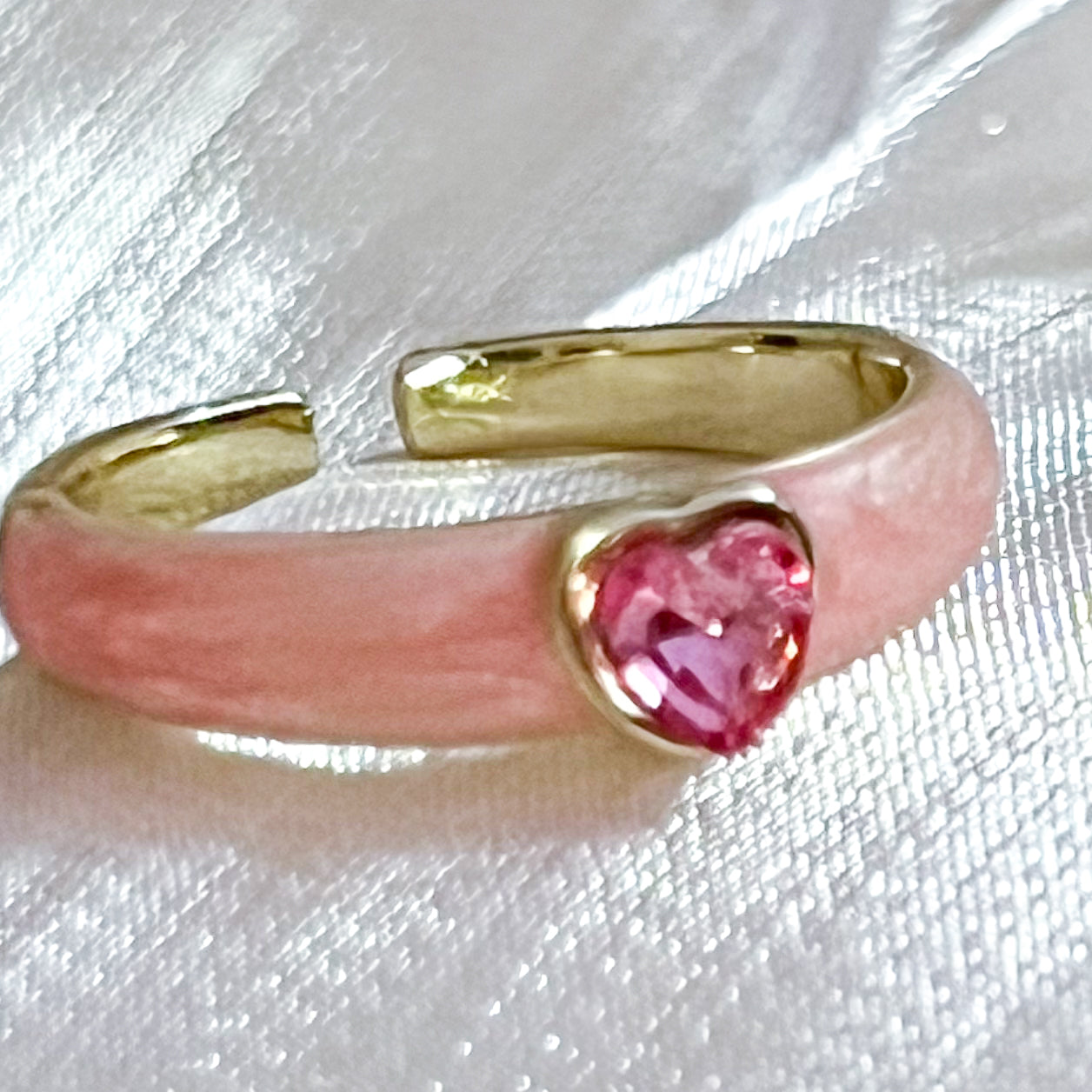 Look Rosé Corazones（Anillo&Pendiente）