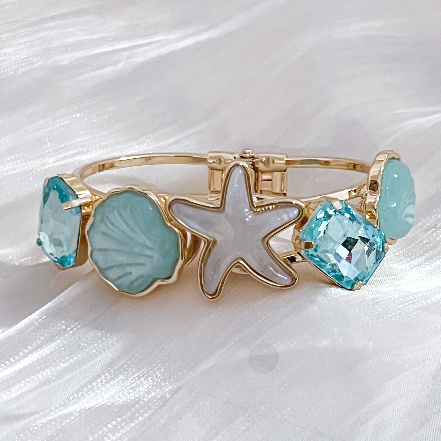 Look Carolina （marina 3 colores）Brazalete& Anillo