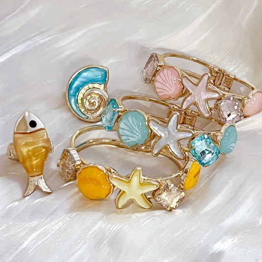 Look Carolina （marina 3 colores）Brazalete& Anillo