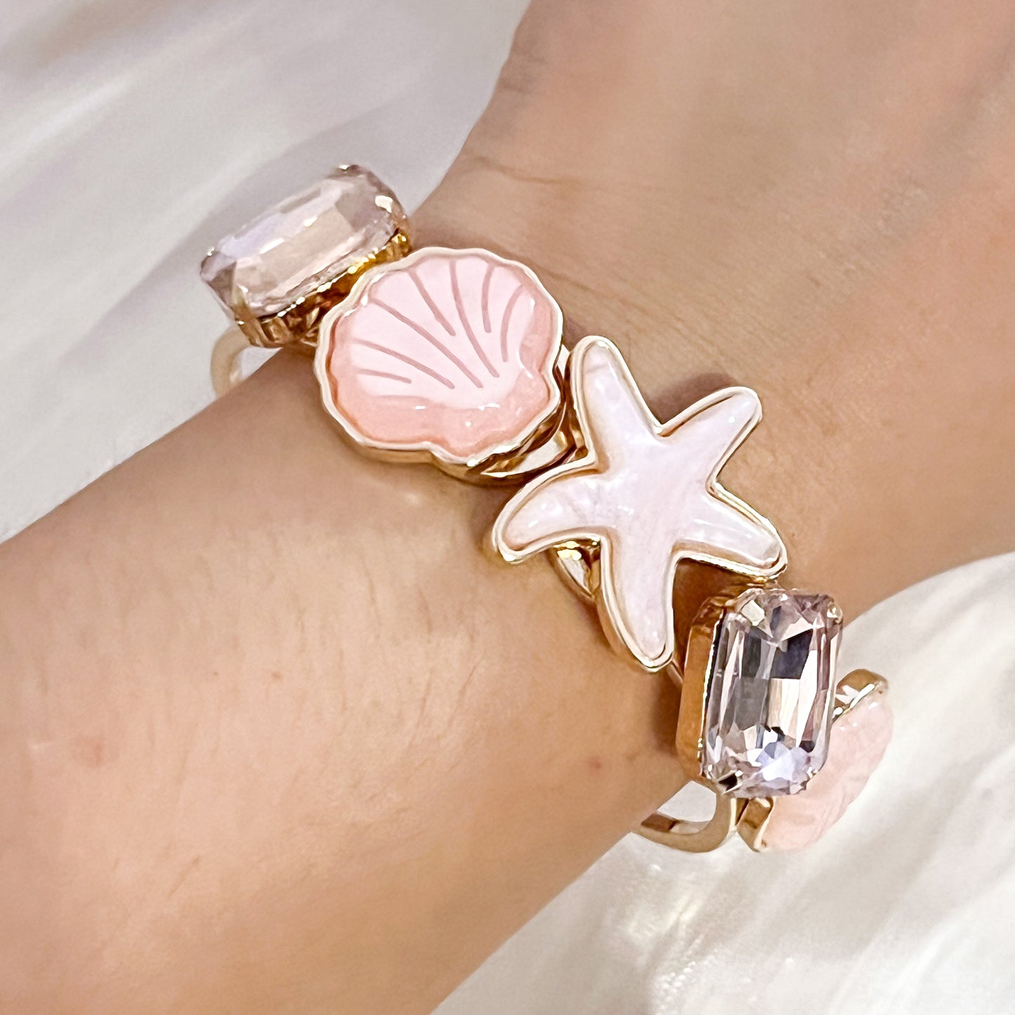 Look Carolina （marina 3 colores）Brazalete& Anillo