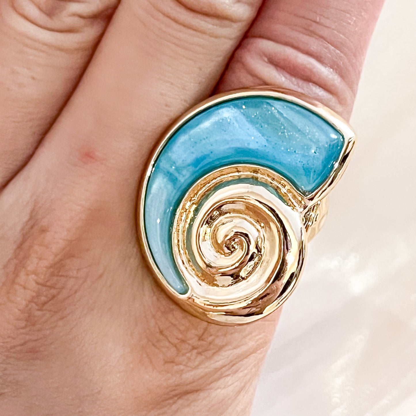 Look Carolina （marina 3 colores）Brazalete& Anillo