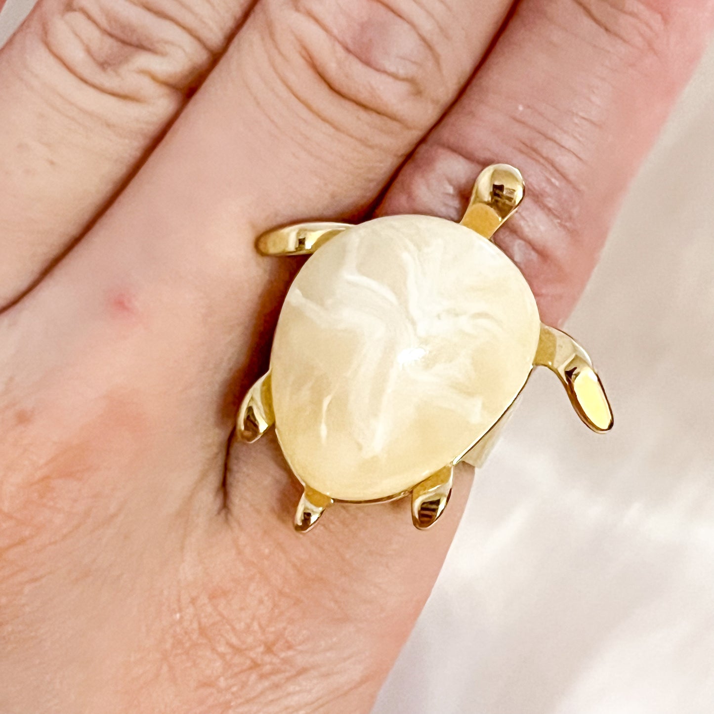 Look Tortugas Maldivas (Pendiente & anillo）