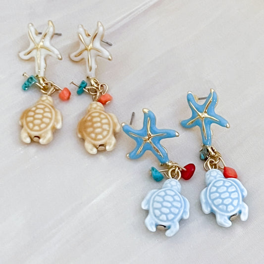 Pendientes Tortuga Lucky（2 colores）