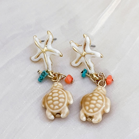 Pendientes Tortuga Lucky（2 colores）