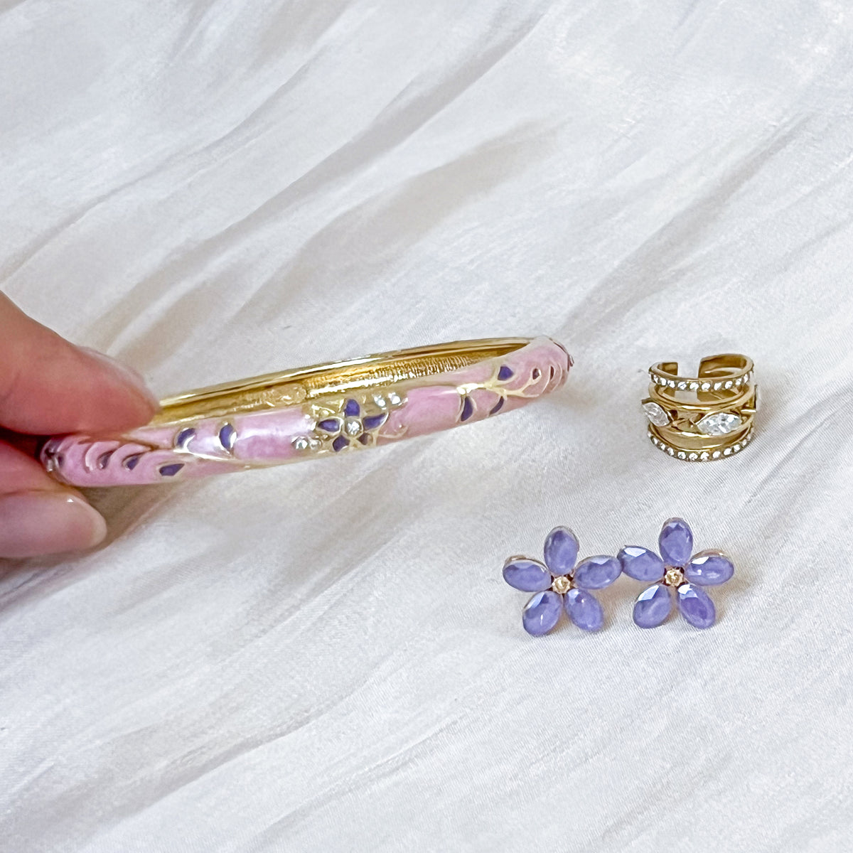 Pendientes Floralia （3 colores）