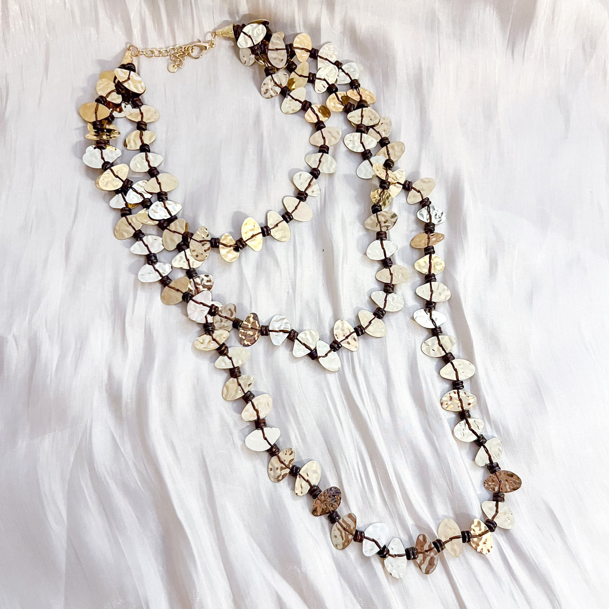 Look Sahara （collar& pendiente）dorado