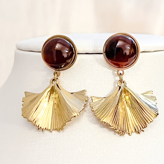 Look Sahara （collar& pendiente）dorado