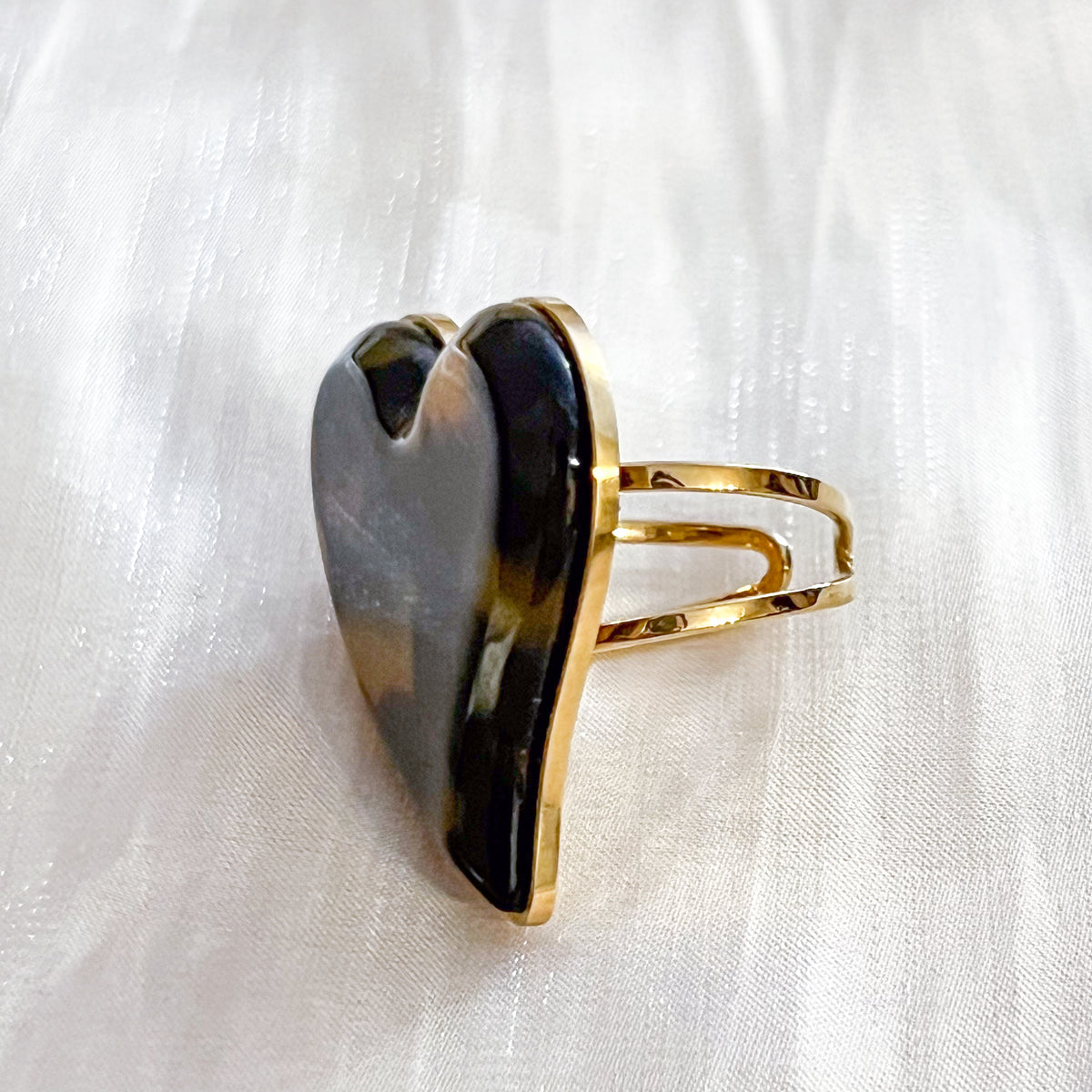 Look Naira Corazones Acero（pendiente& anillo）