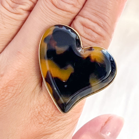 Look Naira Corazones Acero（pendiente& anillo）