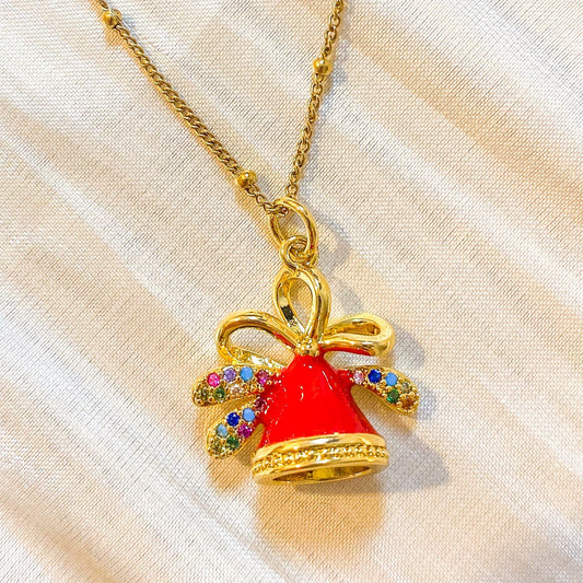 Collar Campana Sueño de Navidad Hecho a mano