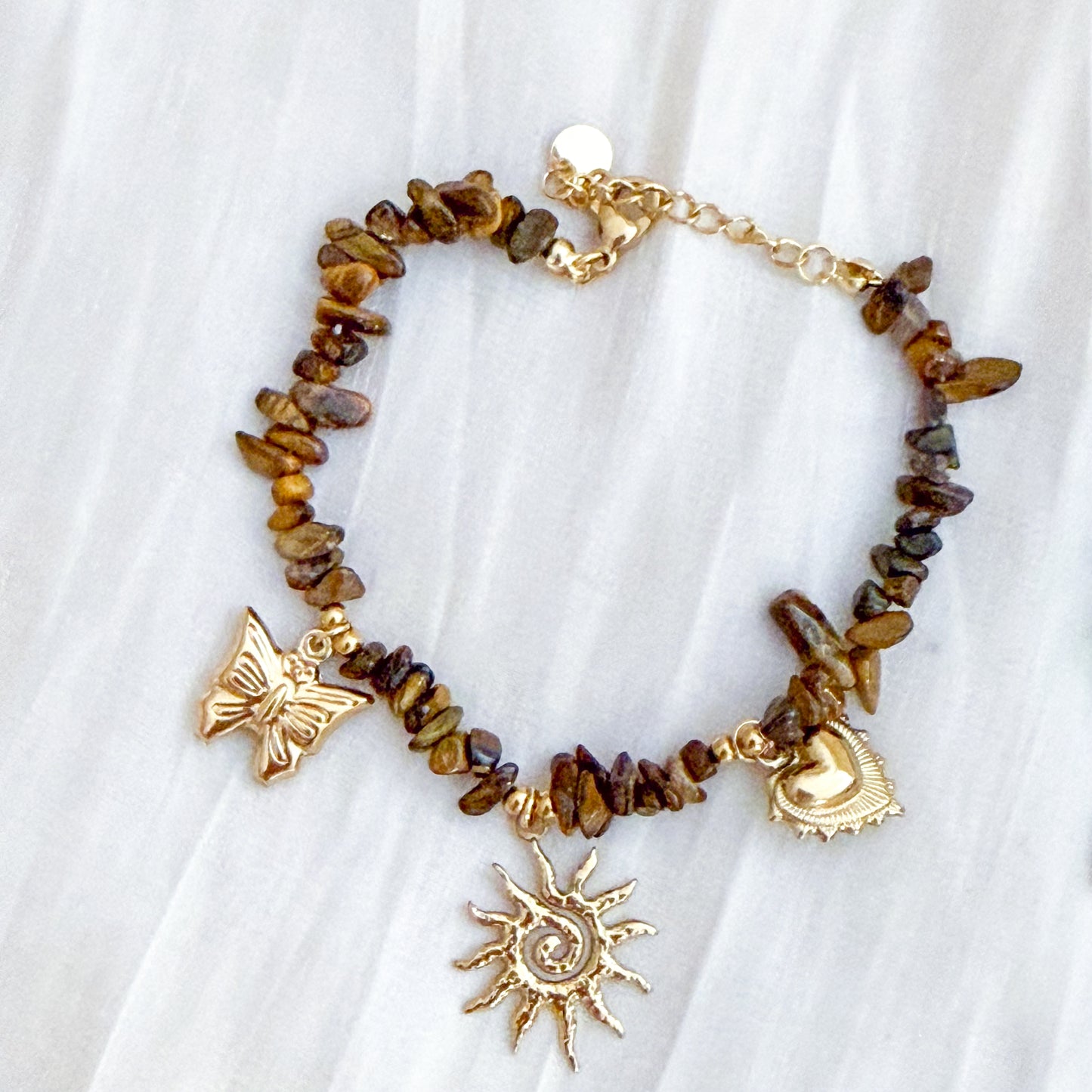 Pulsera Bali Sol（piedra natural 3 colores）