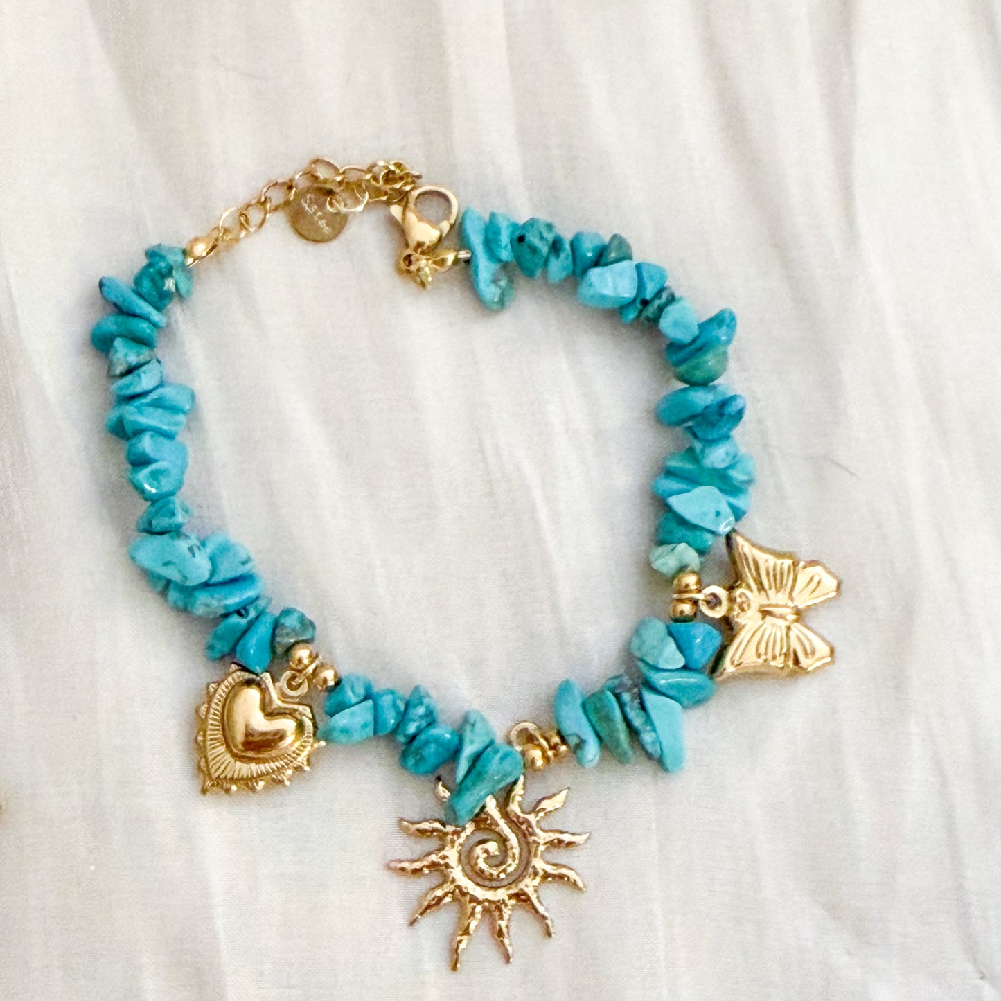 Pulsera Bali Sol（piedra natural 3 colores）