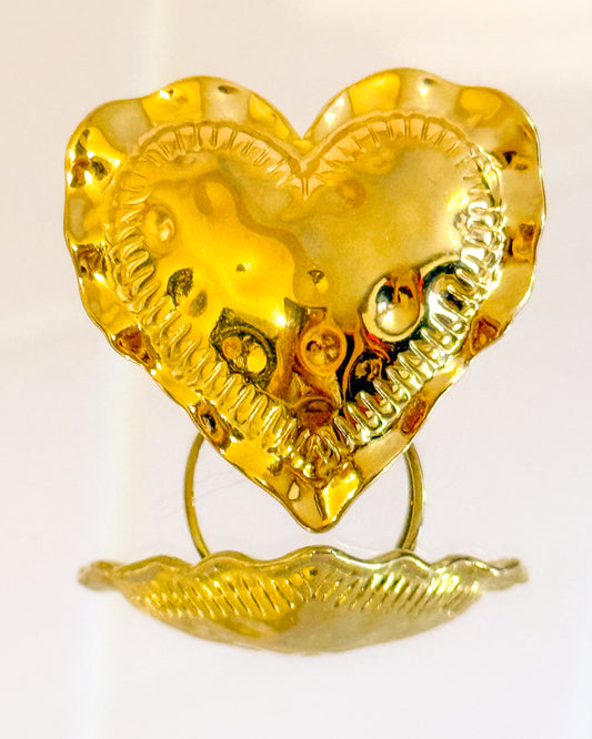 Anillo ERO Corazón Radiante Ajustable