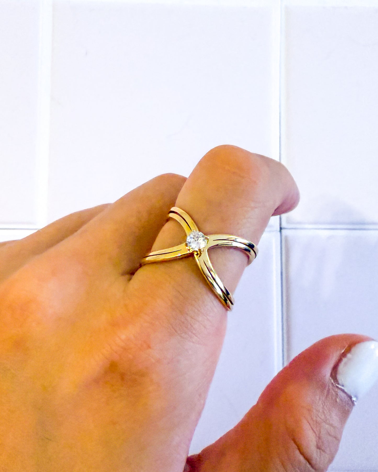 Anillo Ajustable Dúo Infinito