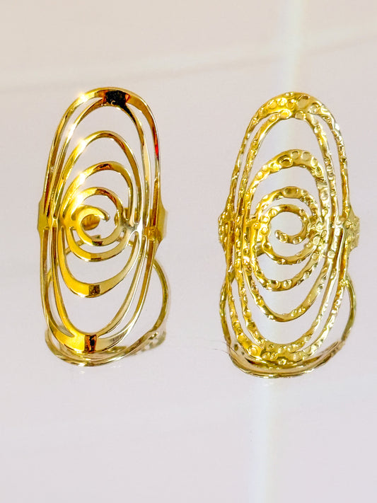 Anillo Ajustable Órbita Elegante （Largo）