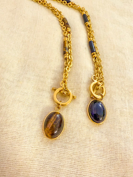 Collar Alba Dorada（Ojo de tigre）