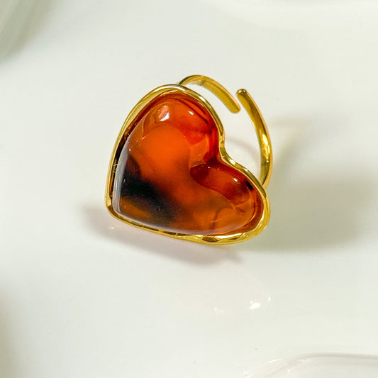 Anillo Ajustable Corazón Encanto