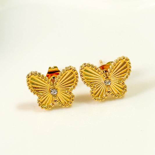 Pendientes Mariposa Dorada
