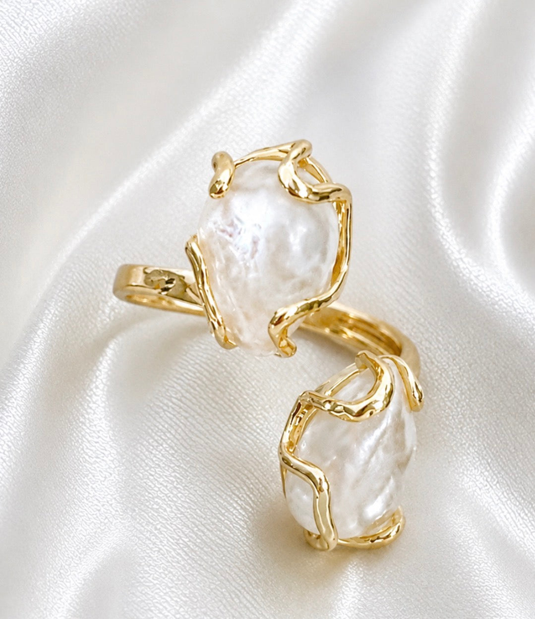 Anillo Amalfi Ajustable (DOS GOTA ESTILO BARROCO)