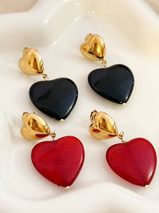 Pendientes Corazón Chic （Dos colores）