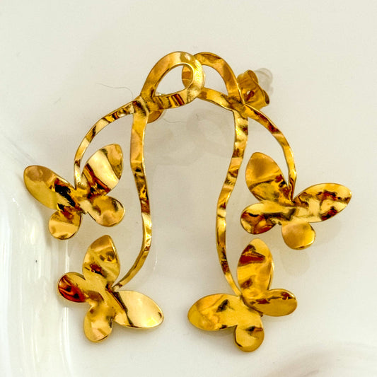 Pendientes Triple Mariposa