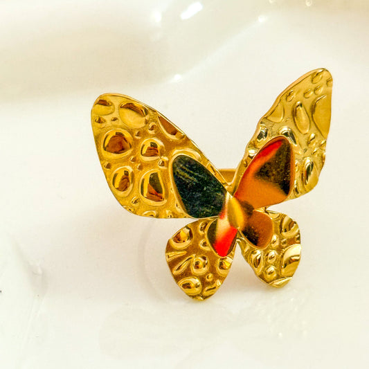 Anillo Mariposa Dorada