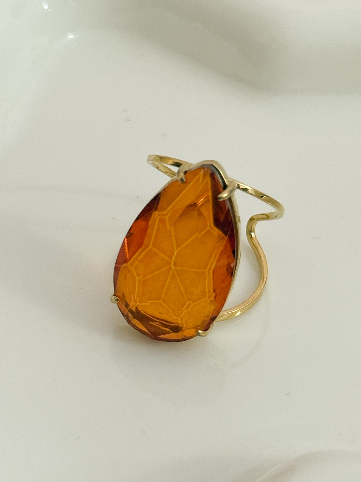 Anillo Gota de Luz – Acero Inoxidable (Ajustable)