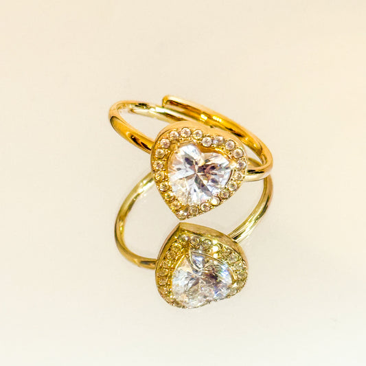 Anillo Corazón de Luz – Acero Inoxidable (Ajustable)