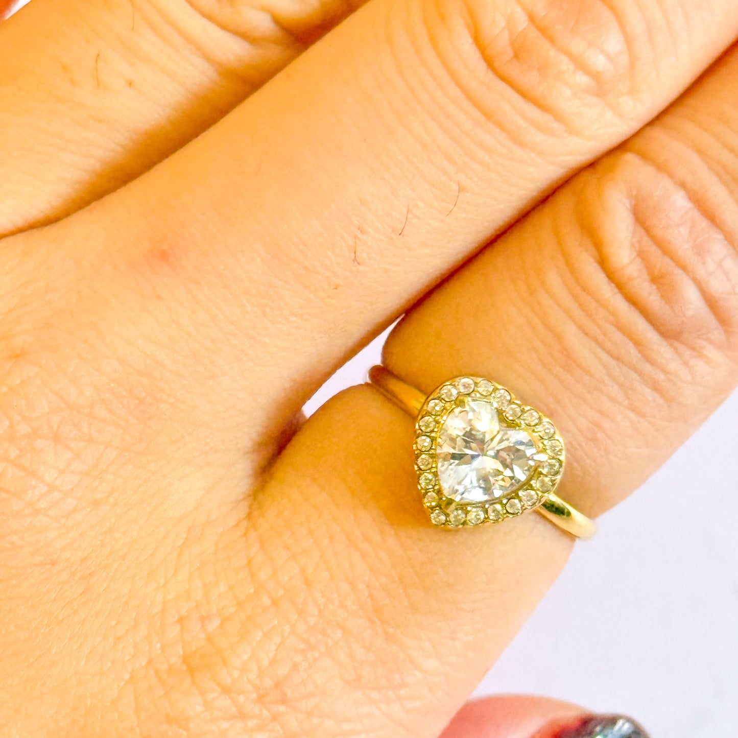 Anillo Corazón de Luz – Acero Inoxidable (Ajustable)
