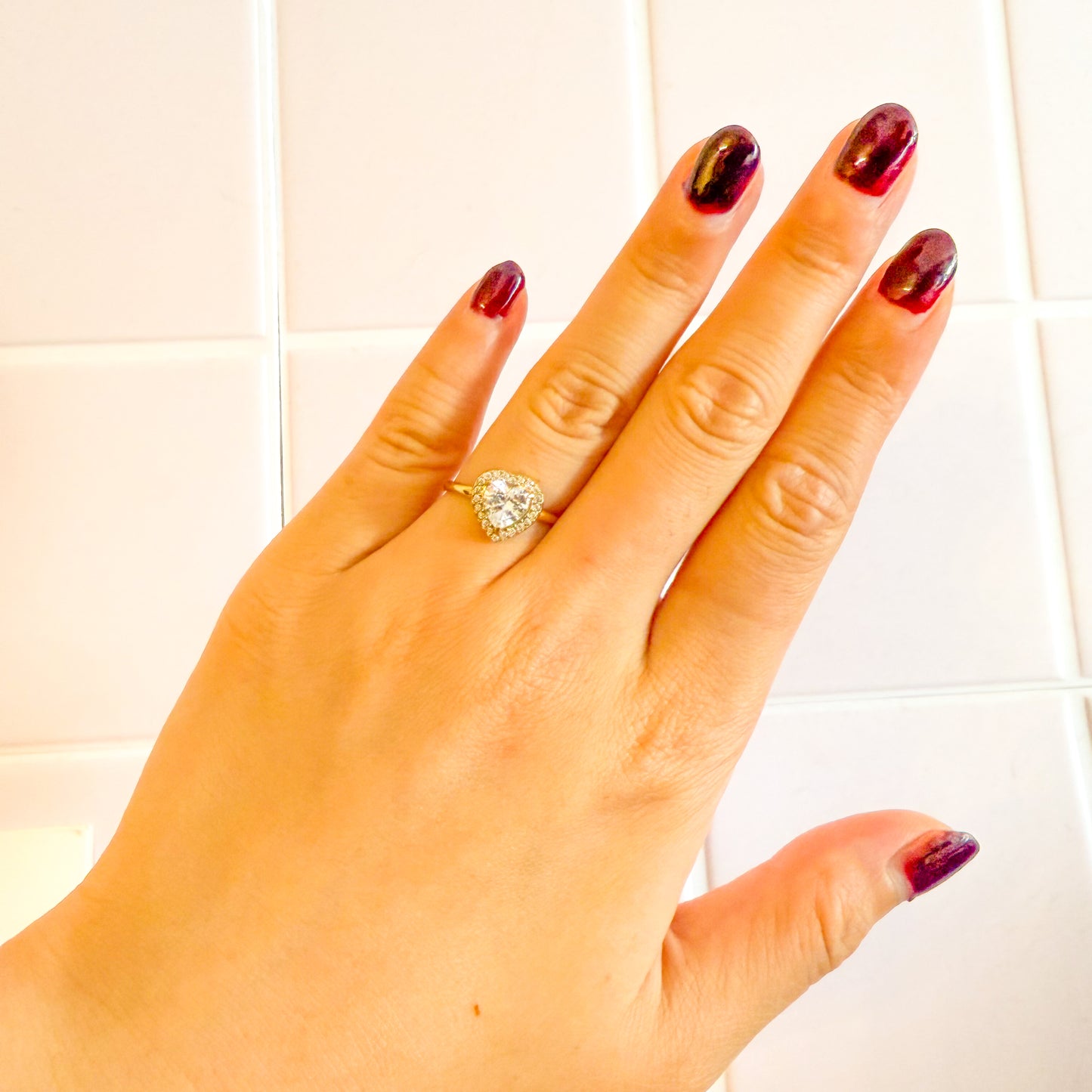 Anillo Corazón de Luz – Acero Inoxidable (Ajustable)
